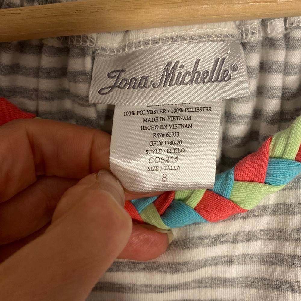 ☀️5/25☀️ Jona Michelle Girl’s Tank Dress Size 6 | Striped Size 8 - Picture 5 of 6